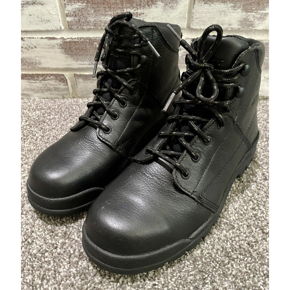 HYTEST Unisex Steel Toe EH SR 6" Safety Boots Black K13180 Men's 8 / Women's 9.5